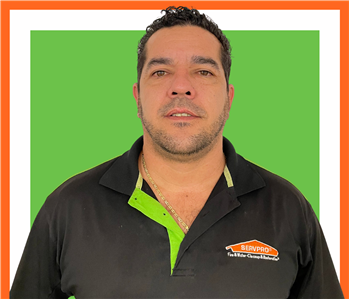 Roberto, servpro employee against a white background, man